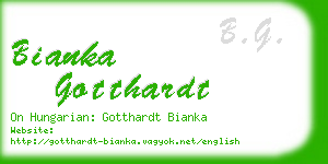 bianka gotthardt business card